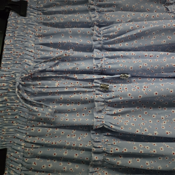 Princess Polly Blue Bubble Mini Skirt - Picture 3 of 7